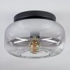 Boza Plafoniera, Lampada a sfera Chiaro, Grigio fumo, 1-Luce