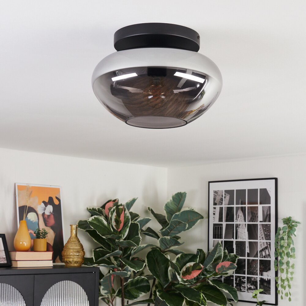 Mertola Plafoniera, Lampada a sfera Grigio fumo, 1-Luce