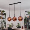 Gastor Lampadario a sospensione, Lampada a sfera, Lampada a sospensione Ramato, 3-Luci