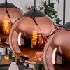 Gastor Lampadario a sospensione, Lampada a sfera, Lampada a sospensione Ramato, 3-Luci