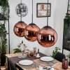 Gastor Lampadario a sospensione, Lampada a sfera, Lampada a sospensione Ramato, 3-Luci
