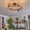 Chehalis Plafoniera, Lampada a sfera 76 cm Ambrato, Chiaro, Grigio fumo, 12-Luci
