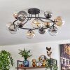 Chehalis Plafoniera, Lampada a sfera 76 cm Ambrato, Chiaro, Grigio fumo, 12-Luci