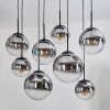 Gastor Lampadario a sospensione, Lampada a sfera, Lampada a sospensione Chiaro, Grigio fumo, 8-Luci