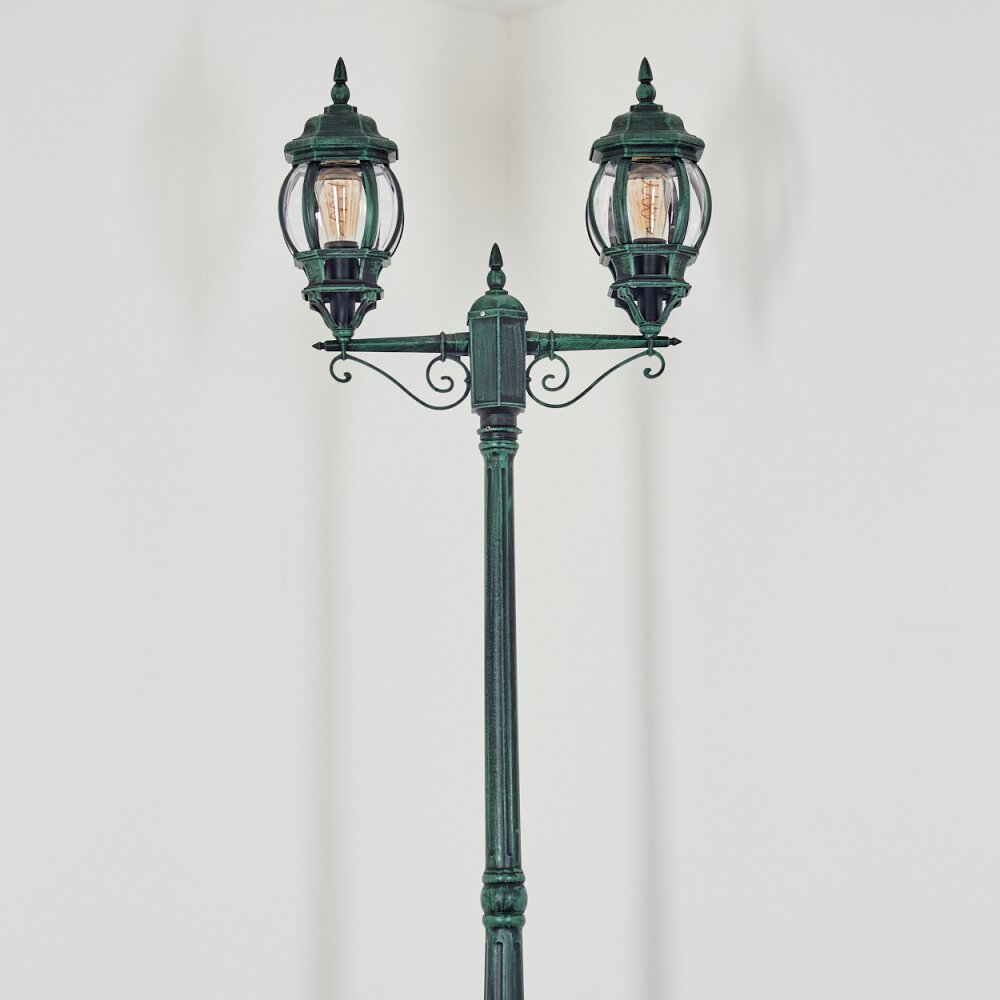 Lentua Lampione multibraccia, Illuminazione viale Verde, Nero, 2-Luci