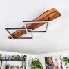 Pompu Plafoniera LED Marrone scuro, Nero, 1-Luce