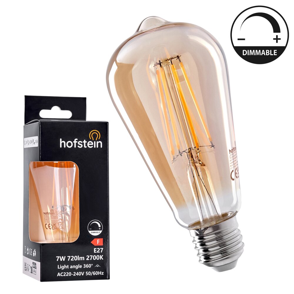 E27 LED 7 Watt Bianco caldo dimmerabile 720 Lumen main product photo