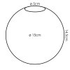 Paralume in vetro  Gastor Vetro di ricambio 15 cm Chiaro