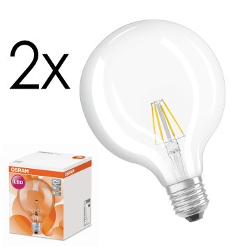 Illuminazione Osram E27 LED 4 Watt bianco caldo 470 Lumen