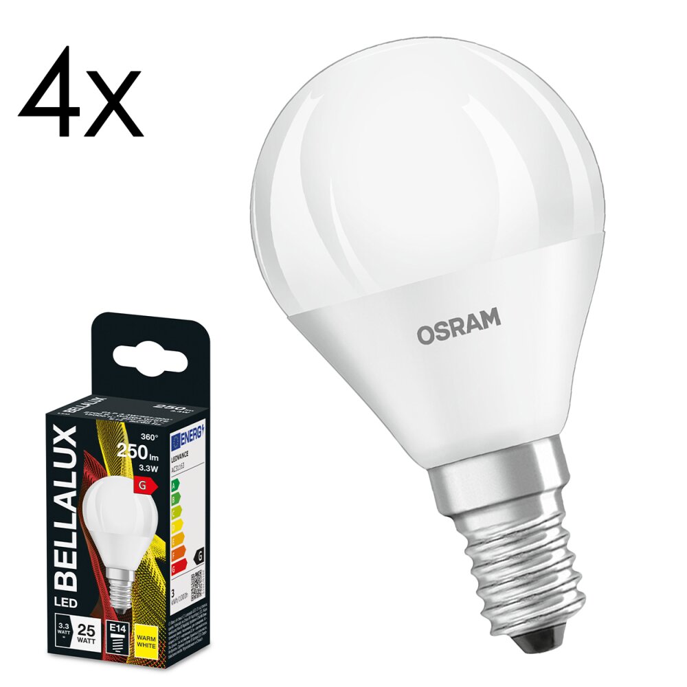 BELLALUX E14 LED 3.3 Watt Bianco caldo 250 Lumen main product photo