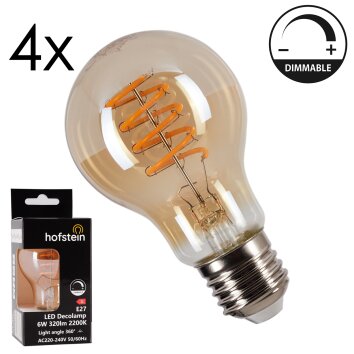 E27 LED 6 Watt bianco caldo 320 Lumen