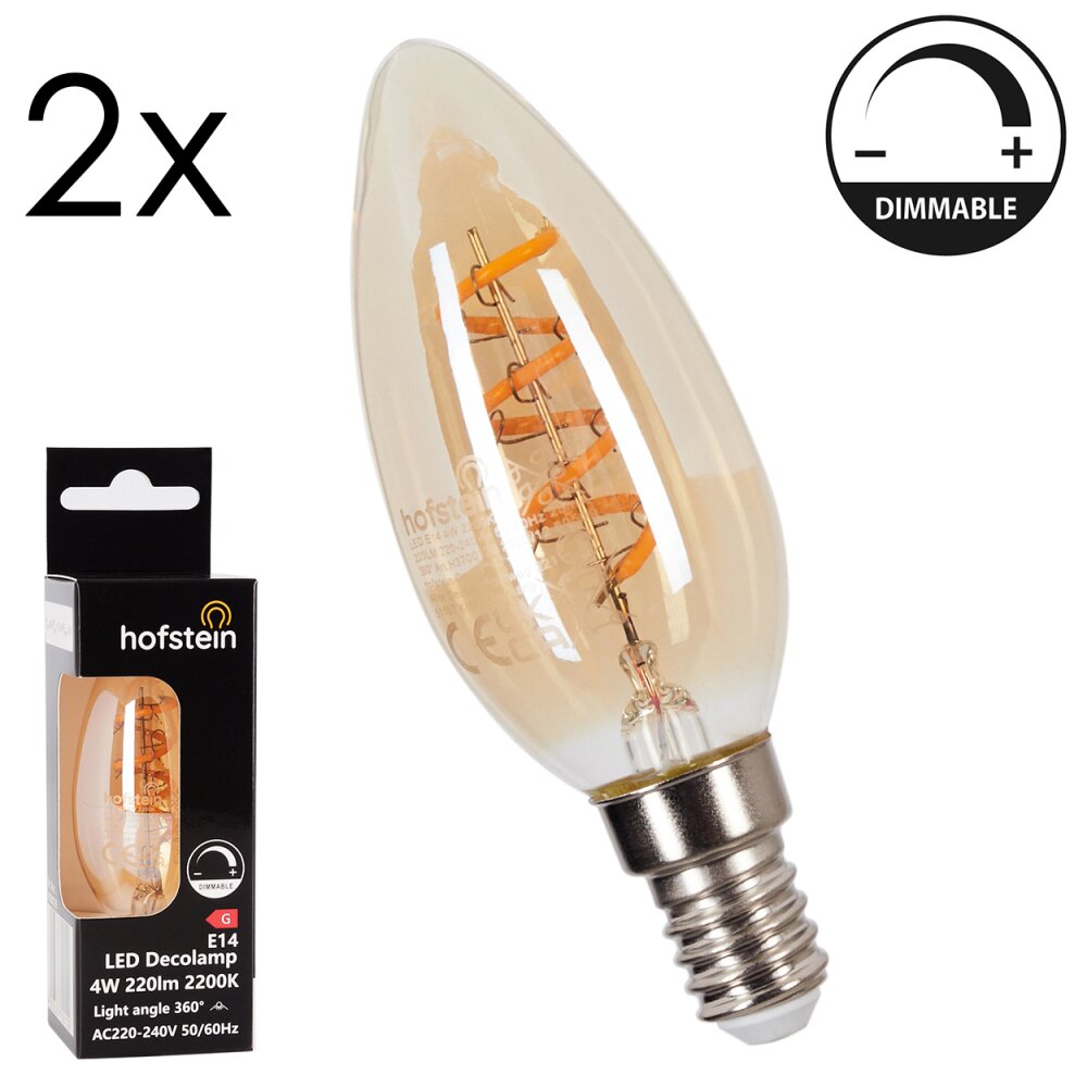 E14 LED 4 Watt Bianco caldo dimmerabile 220 Lumen main product photo