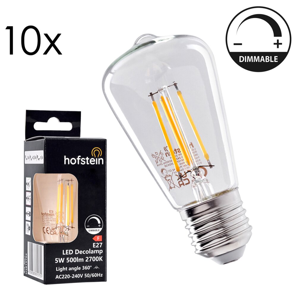 E27 LED 5 Watt Bianco caldo dimmerabile 500 Lumen main product photo