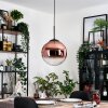 Gastor Lampadario a sospensione, Lampada a sfera, Lampada a sospensione 30 cm Chiaro, Ramato, 1-Luce