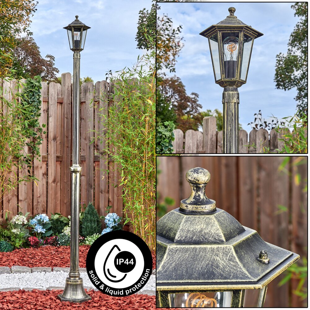 Loria Lampione multibraccia, Illuminazione viale Marrone, Oro, 1-Luce main product photo