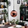 Gastor Lampadario a sospensione, Lampada a sfera, Lampada a sospensione Ramato, 1-Luce