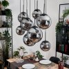 Gastor Lampadario a sospensione, Lampada a sfera, Lampada a sospensione Grigio fumo, 8-Luci Gastor Lampadario a sospensione, Lampada a sfera, Lampada a sospensione Grigio fumo, 8-Luci