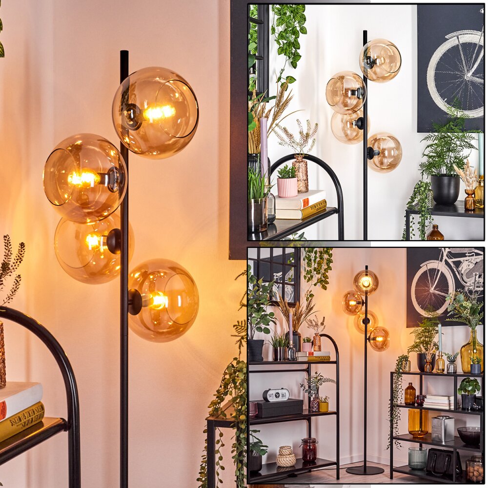 Apedo Lampada da terra Ambrato, 4-Luci main product photo