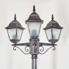Naofe Lampione multibraccia, Illuminazione viale Nero, Argento, 3-Luci