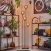 Gastor Lampada da terra 30 cm Legno chiaro, Nero, 4-Luci