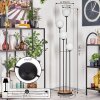 Gastor Lampada da terra 25 cm Legno chiaro, Nero, 4-Luci