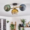 Koyoto Plafoniera, Lampada a sfera 30 cm Oro, Nero, 3-Luci
