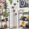Gastor Lampada da terra 30 cm Legno chiaro, Nero, 4-Luci