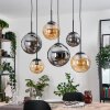 Gastor Lampadario a sospensione, Lampada a sfera, Lampada a sospensione Ambrato, Grigio fumo, 6-Luci