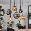Gastor Lampadario a sospensione, Lampada a sfera, Lampada a sospensione Ambrato, Grigio fumo, 6-Luci