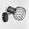 Bacau Applique Nero-Oro, 1-Luce