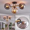 Gastor Plafoniera, Lampada a sfera 42 cm Oro, Nero, 3-Luci