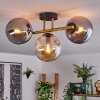 Gastor Plafoniera, Lampada a sfera 42 cm Oro, Nero, 3-Luci