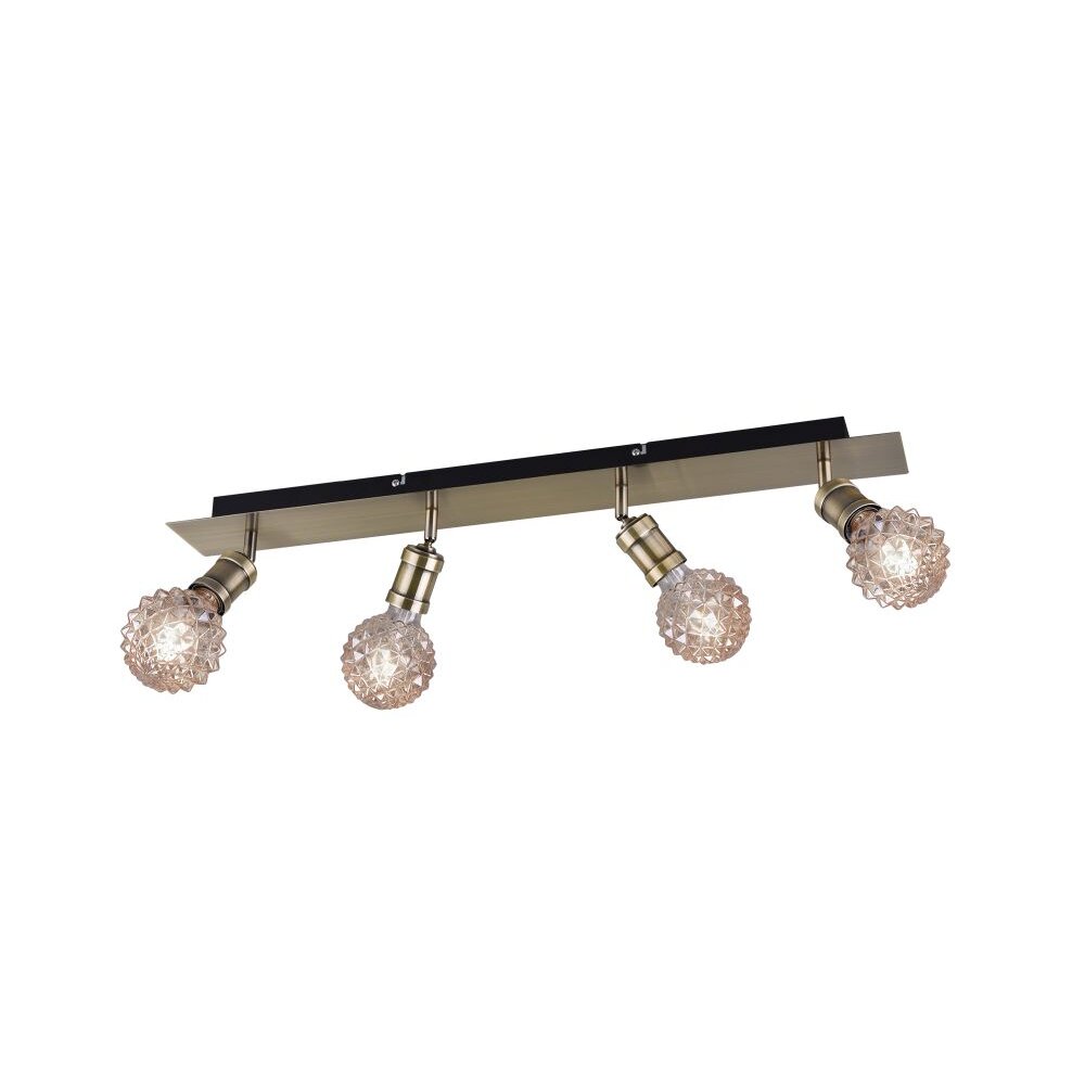 Faretto Trio Leuchten CARL Ottone antico, 4-Luci main product photo