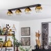 Koyoto  Lampadario a sospensione Vetro 15 cm Oro, Chiaro, 4-Luci