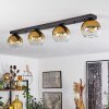 Koyoto  Lampadario a sospensione Vetro 15 cm Oro, Chiaro, 4-Luci
