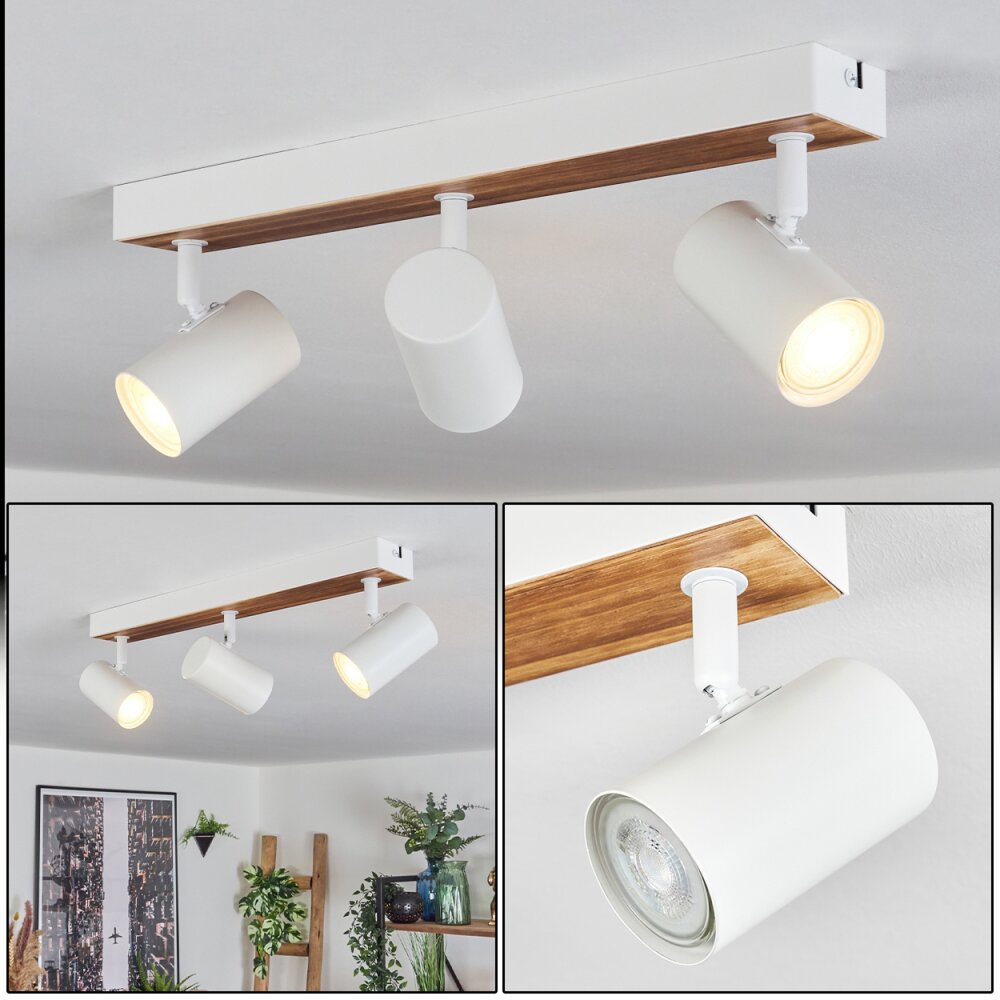 Gesteira Plafoniera, Faretto da soffitto Écru, Bianco, 3-Luci main product photo