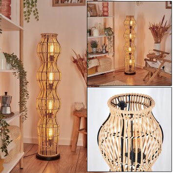 Cardeira Lampada da terra Nero, 4-Luci