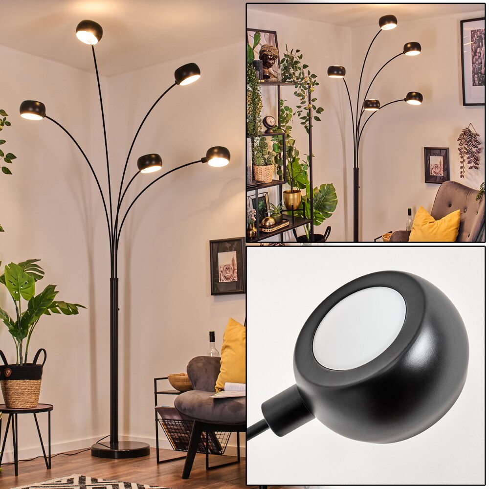 Nikkala Lampada da terra Marmoreo, Nero, 5-Luci main product photo