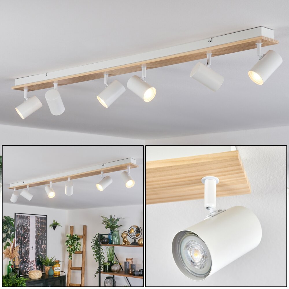 Gesteira Plafoniera, Faretto da soffitto Écru, Bianco, 6-Luci main product photo