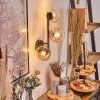 Chehalis Lampada a sfera, Applique Ambrato, Chiaro, 3-Luci