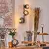 Chehalis Lampada a sfera, Applique 23 cm Cromo, Chiaro, Grigio fumo, 3-Luci