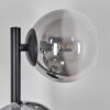 Chehalis Lampada a sfera, Applique 28 cm Cromo, Chiaro, Grigio fumo, 3-Luci