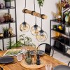 Ripoll Lampadario a sospensione, Lampada a sfera, Lampada a sospensione Écru, Nero, 3-Luci