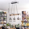 Ripoll Lampadario a sospensione, Lampada a sfera, Lampada a sospensione Écru, Nero, 3-Luci