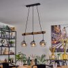 Ripoll Lampadario a sospensione, Lampada a sfera, Lampada a sospensione Écru, Nero, 3-Luci