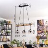 Ripoll Lampadario a sospensione, Lampada a sfera, Lampada a sospensione Écru, Nero, 3-Luci
