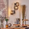 Chehalis Lampada a sfera, Applique 33 cm Cromo, Chiaro, Grigio fumo, 3-Luci