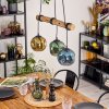 Ripoll Lampadario a sospensione, Lampada a sfera, Lampada a sospensione Écru, Nero, 3-Luci