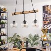 Ripoll Lampadario a sospensione, Lampada a sfera, Lampada a sospensione Écru, Nero, 3-Luci