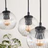 Ripoll Lampadario a sospensione, Lampada a sfera, Lampada a sospensione Écru, Nero, 3-Luci